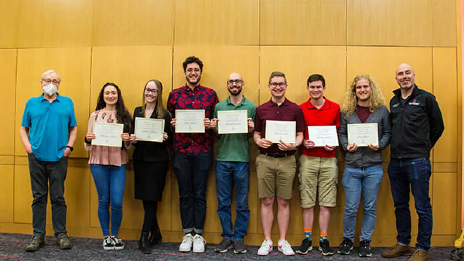 Physics senior award recipients