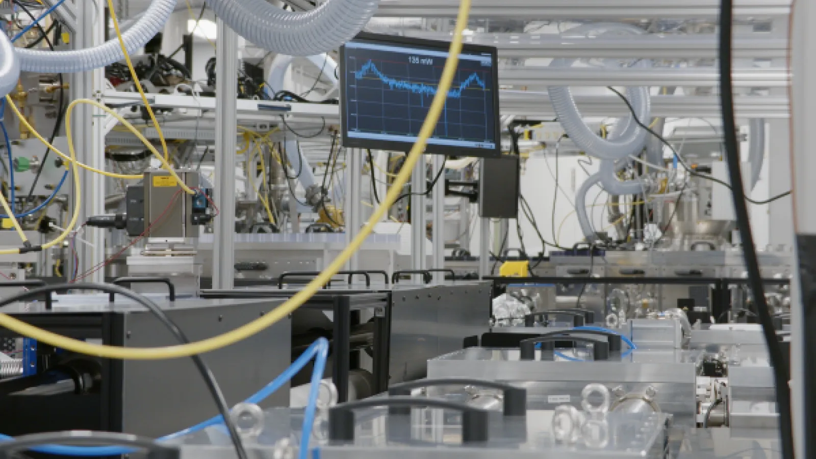 Close up of lab equipment inside NeXUS facility