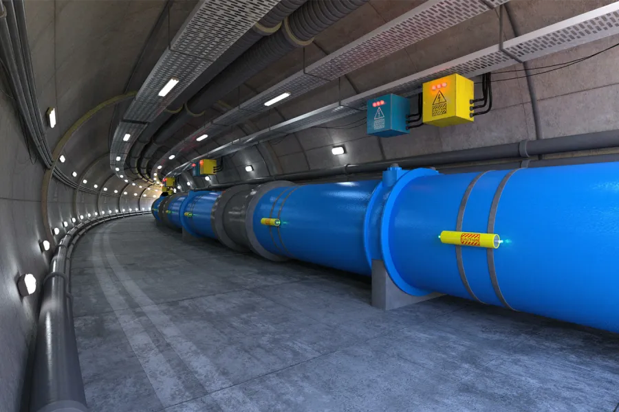 Cyllinder from the Large Hadron Collider