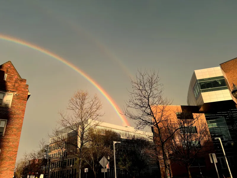 Double rainbows over the PRB