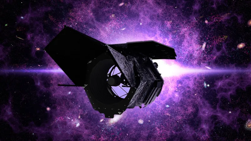 Nancy Grace Space Telescope purple galaxy