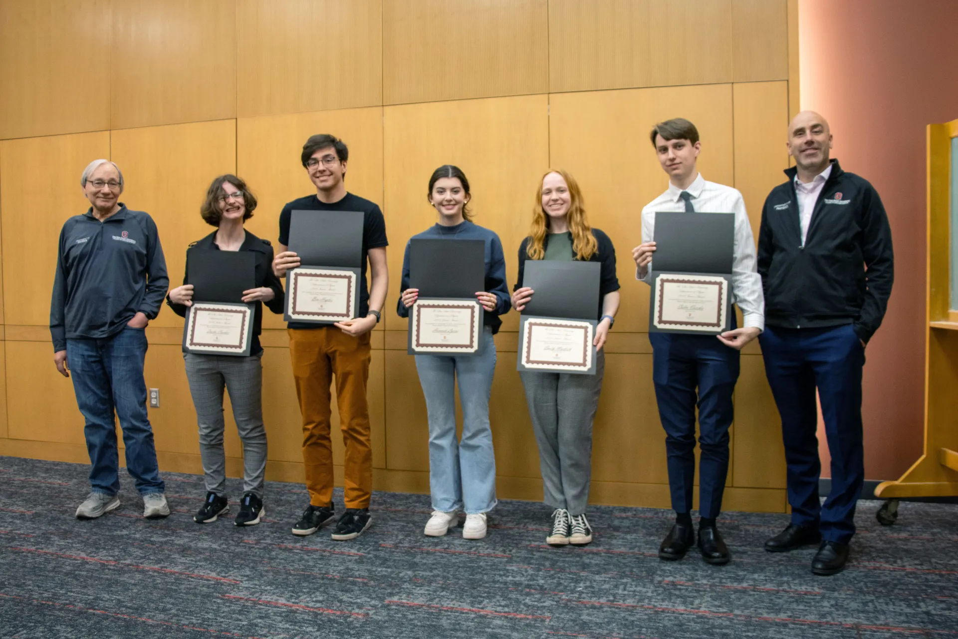 Junior undergrad award winners