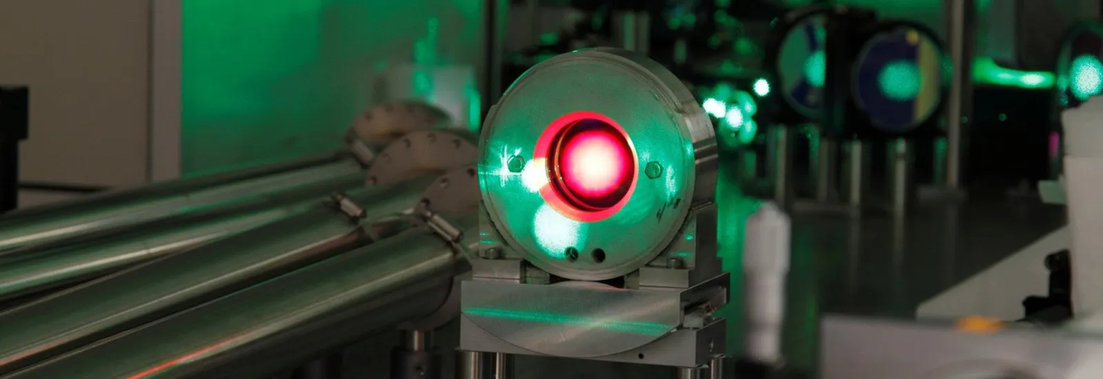 Lazer with red beam in the middle