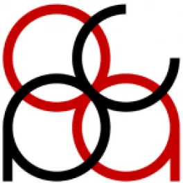 red and black overlapping rings